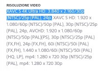 Sony AX53 risoluzione e frame rate.jpg