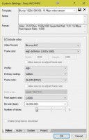 Vegas Pro 15 - Encoder Sony AVC/AAC con template BD