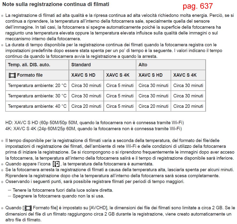 Durata ripresa continua Sony DSC-RX100 MVII.jpg
