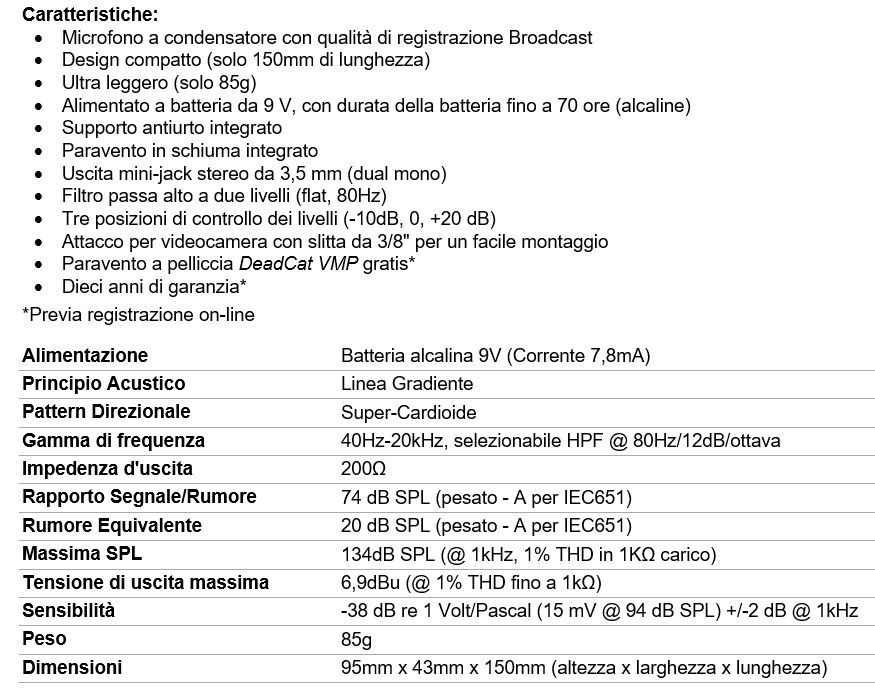 Rode VideoMic Pro - caratteristiche.jpg