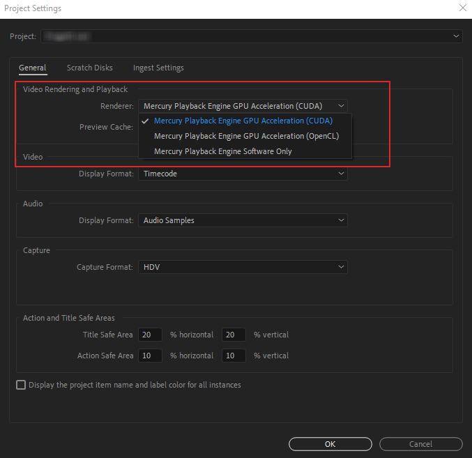 Mercury Playback Engine GPU Acceleration