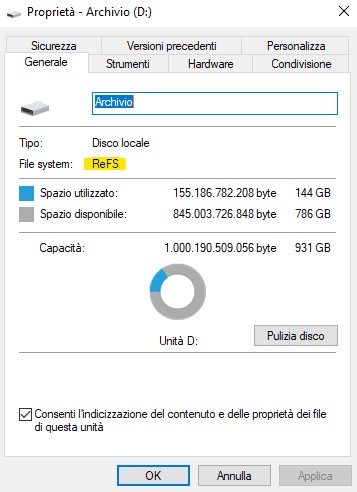 Nuovo File System ReFS