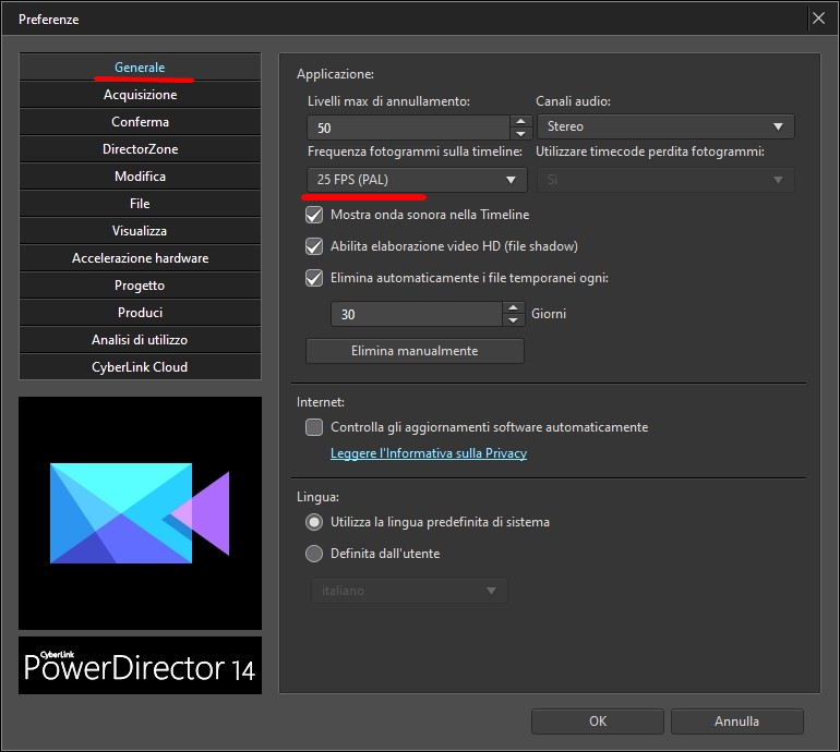 PowerDirector 14 - impostazioni generali.jpg
