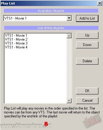 [DVDLab Pro] Utilizzare la Play List