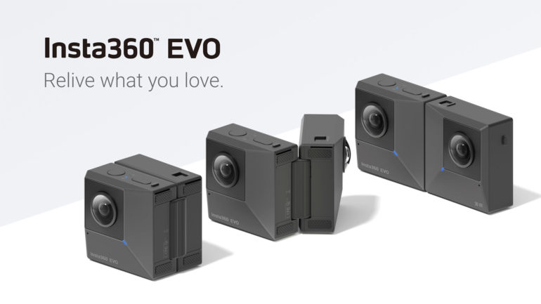 Insta360 EVO: Camera ripieghevole per riprese a 180° 3D e 360°